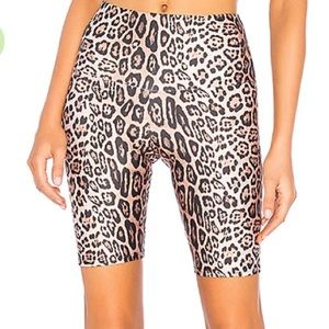 Onzie High Rise Bike Short in Leopard